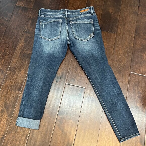 Express Jeans Stella Low Rise Leggings Regular Fit 10S Petite Dark Wash Skinny - Picture 4 of 8